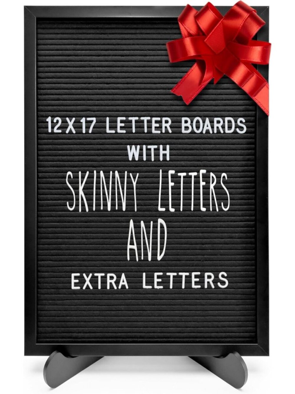 Felt Letter Board Sign 12x17 Inch with Pre-Cut Letters - Black Home Decor